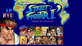 Street Fighter 2 Champion Edition  Ruy Gameplay  Arcade Original [upl. by Ailemor]