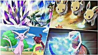 Eevee all evolutions in Pokemon eevee evolves into umbreon [upl. by Ilrac]