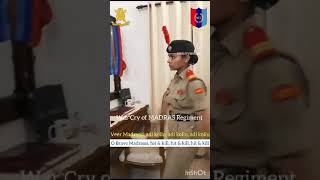 WAR CRY OF MADRAS REGIMENT BY NCC CADETS Goosebumps 👆👌💪🔥🔥🔥🇮🇳 [upl. by Jaine728]