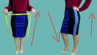 A useful tip how to upsize a skirt the waist easily [upl. by Hammad]