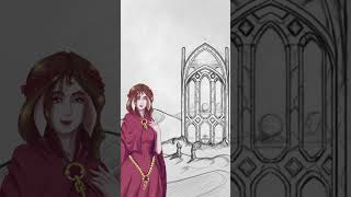 Las Tres Doncellas gothic art worldbuilding animation fantasia drawing gótico pixelart [upl. by Connolly]