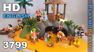 1991 Playmobil 3799 Pirate Treasure Island Playmobil set REVIEW [upl. by Emeline1]