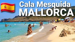 🇪🇦PARADISIAC BEACH in MALLORCA 🏝 June 2023 SPAIN 🌍 CALA Mesquida  4K Beach walk [upl. by Attirehs]