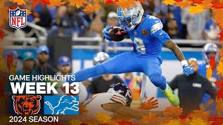 Chicago Bears vs Detroit Lions  2024 Week 13 Game Highlights [upl. by Akcirred141]