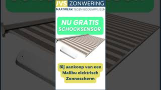 Elektrisch zonnescherm met gratis schocksensor [upl. by Euseibbob]