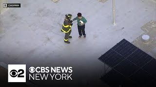 Video shows firefighters making rescues during Bronx apartment fire [upl. by Afaw]