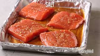 How to Make HoneyGarlic Salmon  EatingWell [upl. by Hajan]