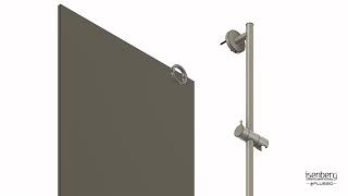 Adjustable Slide Bar  Shower Bar Installation Procedure  100601023A  Isenberg By Flusso [upl. by Ydok]