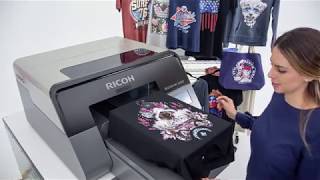 How to print on Ri 1000 Direct to Garment printer [upl. by Enayr]