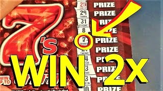 NEW RUBY RED 7s LOTTERY SCRATCHER WINNERS [upl. by Beach]