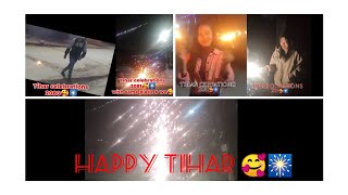 Celebratining Tihar🎆 together 👫🥀 with same person and on the same place 😱🤔Miss diya 🥰 [upl. by Fortier]