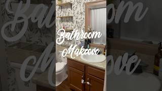 RENTER FRIENDLY BATHROOM MAKE OVER diy amazonfinds [upl. by Aehsrop]