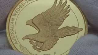 2oz WedgeTailed Eagle High Relief Gold Proof Coin [upl. by Wayolle]