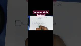 Structure of Captopril [upl. by Cappella]