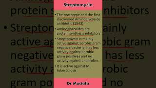 Streptomycin Antibiotic Key Information [upl. by Ainoloppa390]