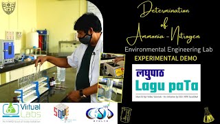 Determination of Ammonia  Nitrogen  लघुपाठ  Lagu paTa  Experimental Demo [upl. by Moss78]