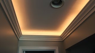 Crown Molding with Indirect Lighting Installation [upl. by Hanselka354]