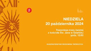 Transmisja LIVE mszy świętej z kościoła św Jana w Gdańsku [upl. by Shanan]