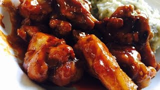 BBQ Hot Wings made from a Slow CookerRice Cooker [upl. by Padgett]