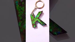 Alphabet 💓K💓 S💓R💓A💓R💓 resin keychain resin keychain alphabet letters bts 3d new viralvideo [upl. by Hoopen]