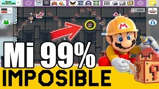 MI 99 IMPOSIBLE 2 Mi Segundo Nivel 99 IMPOSIBLE  Super Mario Maker en Español  Zeta SSJ [upl. by Chester]