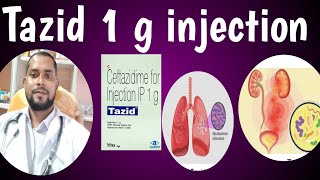 Tazid 1 g injection use in Bangla Dosage side effects Bangla only for bacteria disease injection [upl. by Clarey124]