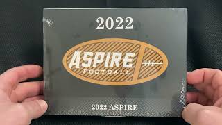 ALL AUTOGRAPHS 2022 Sage Aspire Football Hobby Box Rip [upl. by Aniram]