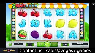 Fruit Shop  Vegas7Games  SlotGame [upl. by Nohsid693]