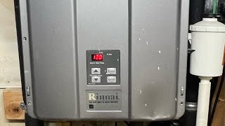 Flame rods igniter and water filter screen replacement RINNAI RL75 Tankless water heater easy DIY [upl. by Strohben]