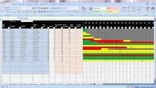 Excel Graphical Production Planning and Control Planner Manufacturing BOM Scheduling Demo Part 1 [upl. by Domash]