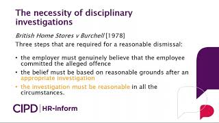 Webinar Disciplinary Investigations [upl. by Nogaem]