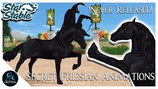 The Unreleased Friesian Animations  Star Stable Online [upl. by Aramahs]