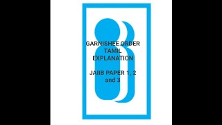 GARNISHEE ORDER TAMIL EXPLANATION [upl. by Ravo]