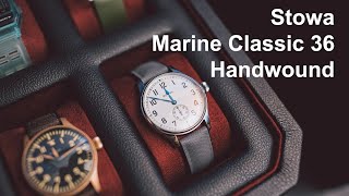 Stowa Marine Classic 36 Handwound  BRoll 2160p [upl. by Chuch]