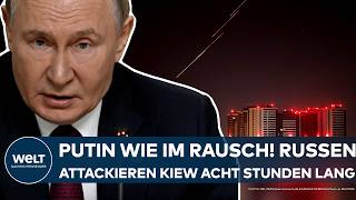 UKRAINEKRIEG Wladimir Putin wie im Rausch AchtStundenAttacke der Russen auf Kiew [upl. by Orr]