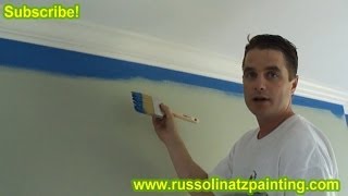 Interior Painting CutIns  How To Paint A Straight Line Part 2 [upl. by Azilef]