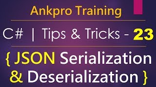 C tips and tricks 23  How to serialize amp deserialize object to JSON using newtonsoftJSON library [upl. by Lenehc]