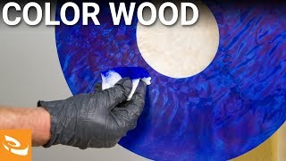 Dyeing and Coloring Wood Woodturning Howto [upl. by Corydon]