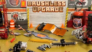 Brushless upgrade for my 124 scale crawler SCX24 Custom Rc Garage [upl. by Ennalyrehc311]