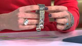 Ecclissi Sterling Square Case Multirow Bracelet Watch with Amy Stran [upl. by Aneer]