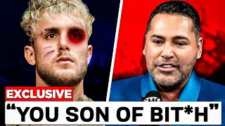 ANGRY Oscar De La Hoya DROPS THE HAMMER On Jake Paul [upl. by Sekyere]