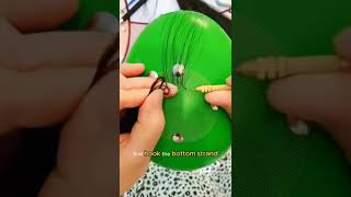 How to crochet topper hair hairstyle wigs humanhairextensions hair hairextensions [upl. by Sarad]