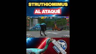 STRUTHIOMIMUS AL ATAQUÉ EN JURASSIC WORLD THE GAME [upl. by Euseibbob464]