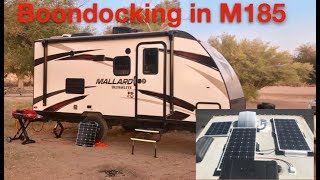 Boondocking in Mallard M185 [upl. by Eleumas]