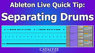 Ableton Live Quick Tip Separating Drums [upl. by Euqinorev668]