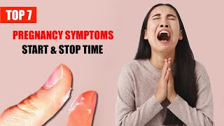 First Symptoms of Pregnancy – Top 7 Pregnancy Signs Start and Stop Times [upl. by Daniela]