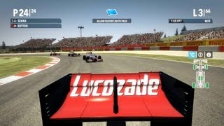 F1 2012 24th to 1st 100 race legend ai Button Catalunya [upl. by Anirehtak644]