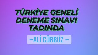 TYT Türkiye Geneli Deneme Sınavı Tadında  Tarih  Ali Gürbüz [upl. by Notliw]