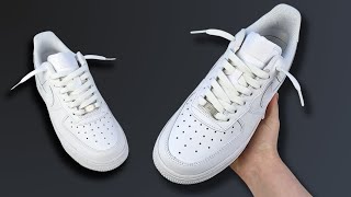 How To Lace Nike Air Force 1s Loosely BEST WAY [upl. by Desireah]