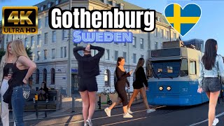 4k Göteborg  Gothenburg Sweden walk tour HD السويد  the coolest city in sweden swedish [upl. by Itsirk685]